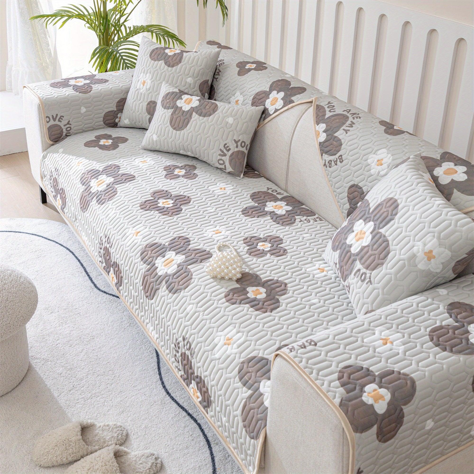 Cooling Cartoon Ice Silk Couch Cover, Sofa Cover - topspet