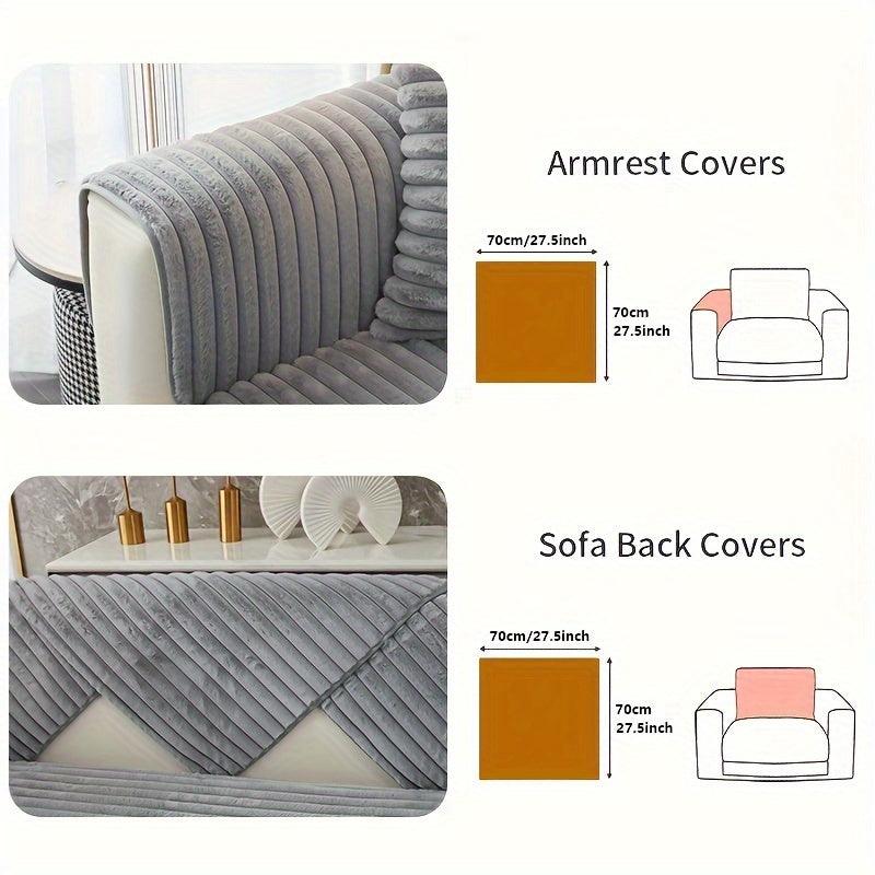 Luxurious Rabbit Fur Sofa Slipcover - topspet