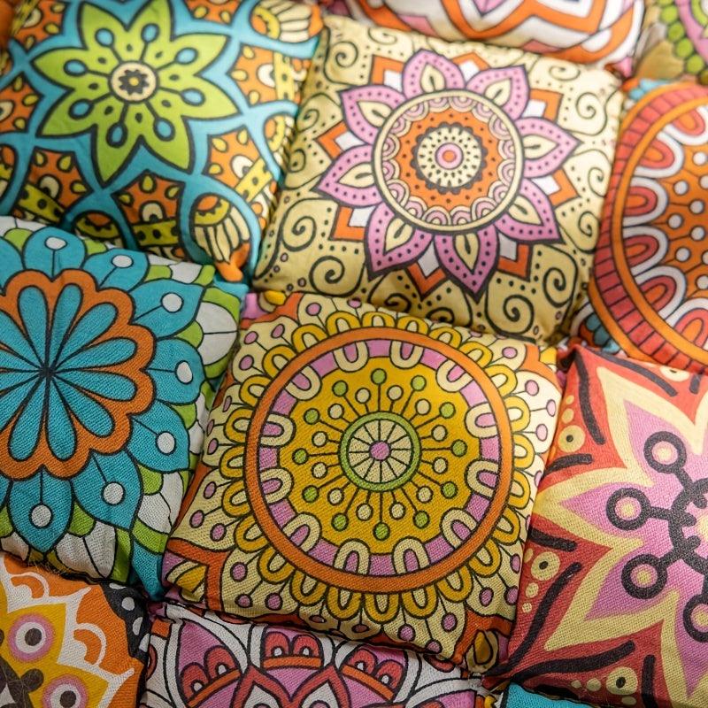 Bohemian Handcrafted Sofa Cushion Cover - Non-Slip, Thickened for All Seasons, Easy Care, Fits 2/3-Seater Sofas, Perfect for Living Room Decor - topspet