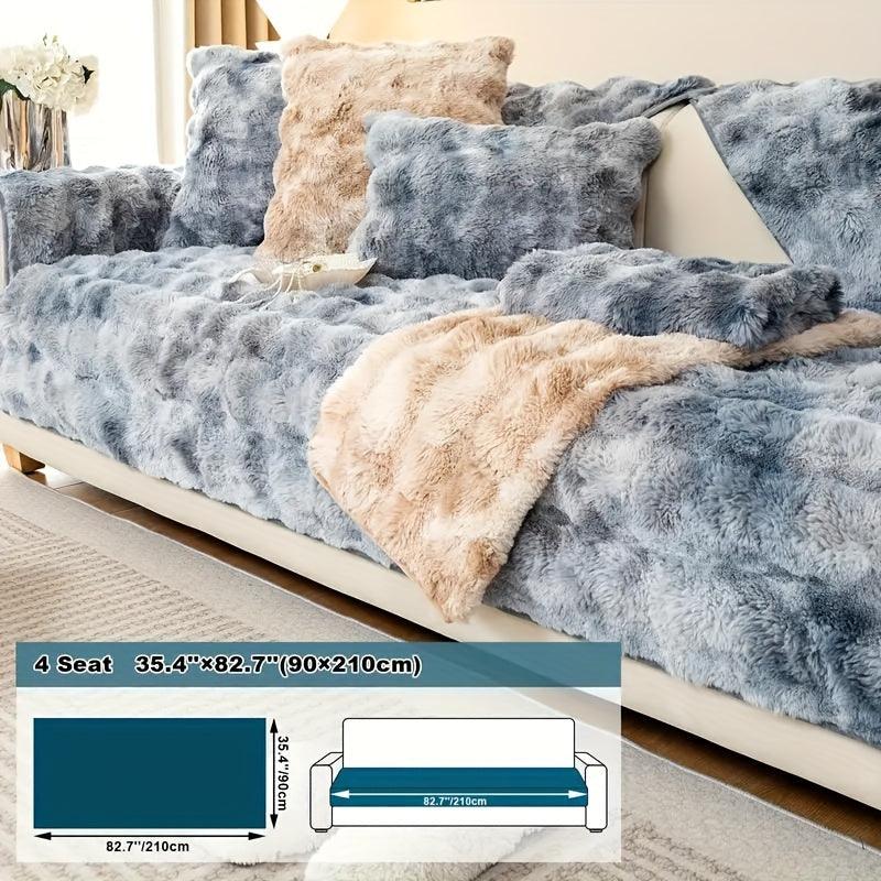 Luxurious Gradient Velvet Sofa Cover - topspet