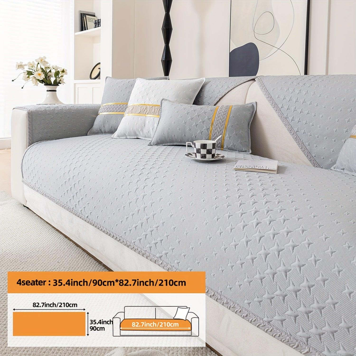 Summer Cooling Silk Non-slip Sofa Cove - topspet