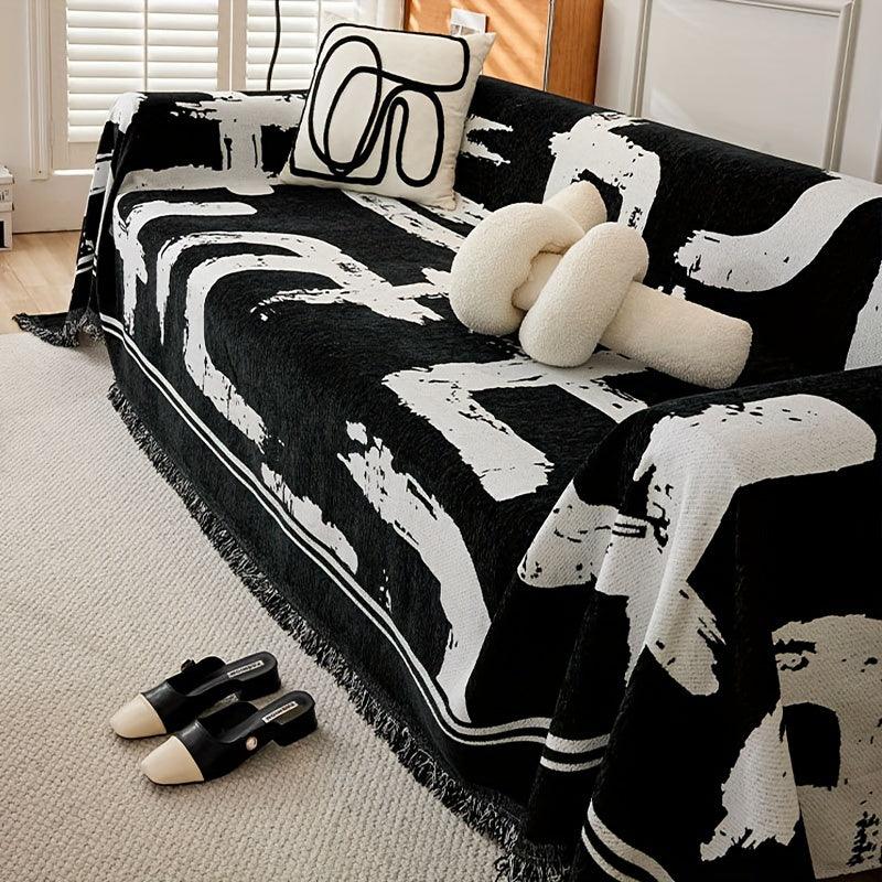 Boho Couch Cover Ultra Soft 2-3 Cushion Couch Sofa Cove - topspet