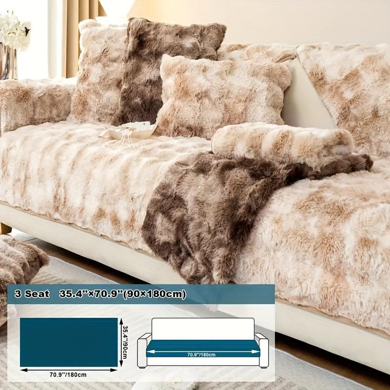 Luxurious Gradient Velvet Sofa Cover - topspet