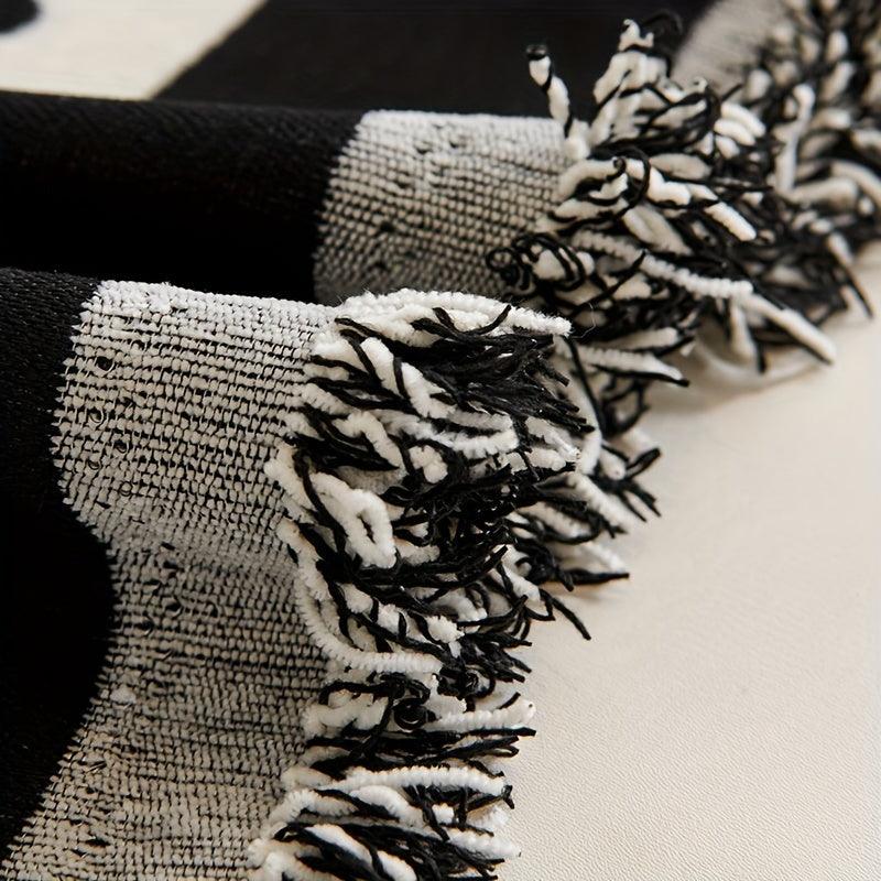 Soft & Cozy Chenille Reversible Sofa Cover Blanket - Double-Sided Retro Design - topspet