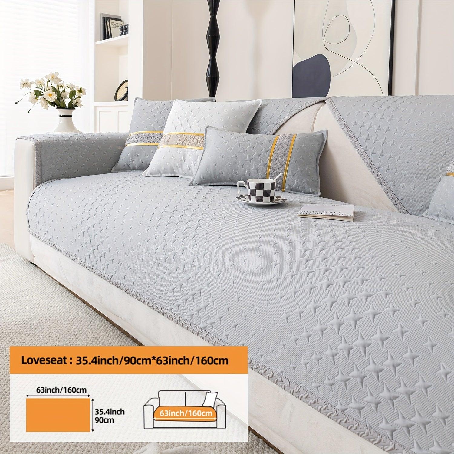 Summer Cooling Silk Non-slip Sofa Cove - topspet