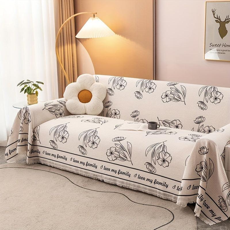 Plush Sofa Throw Cover - topspet