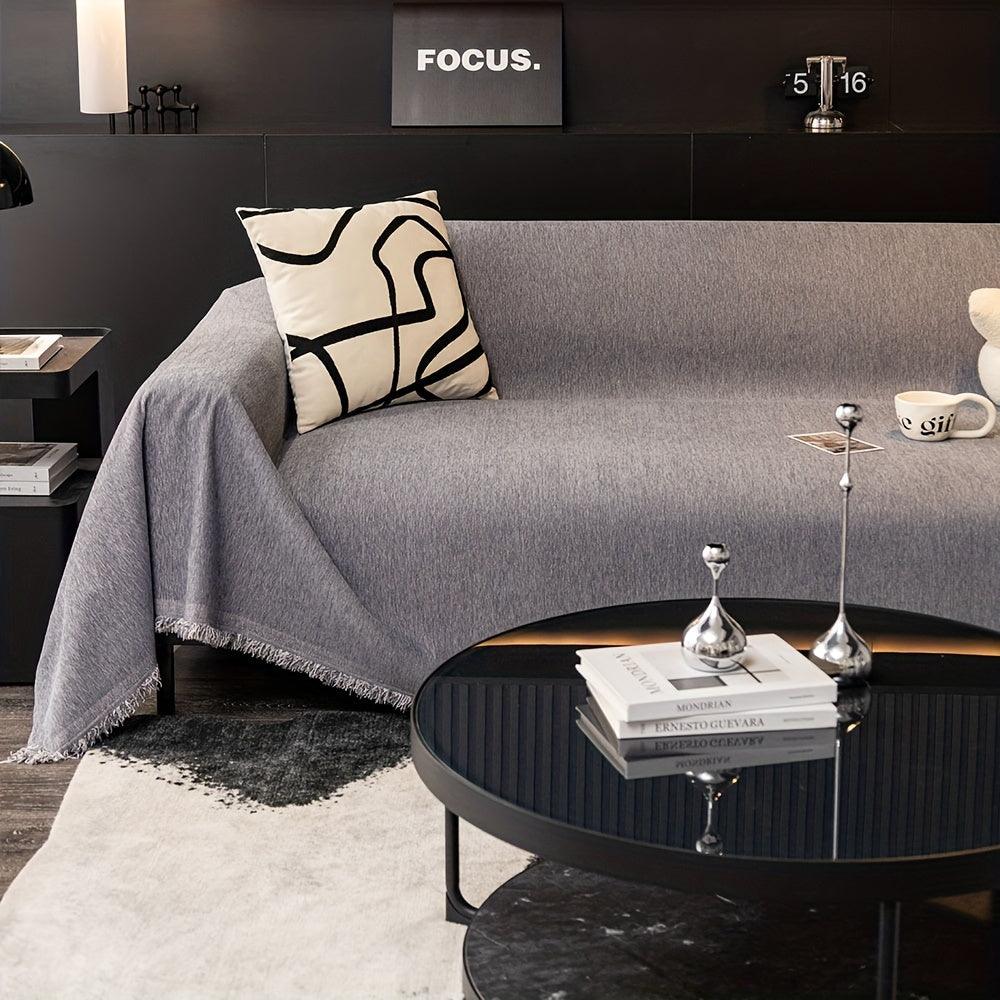 Luxurious Waterproof Sofa Cover with Tassels - topspet