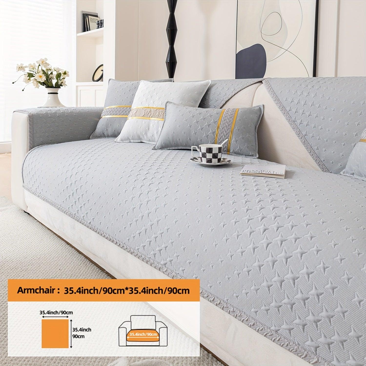 Summer Cooling Silk Non-slip Sofa Cove - topspet