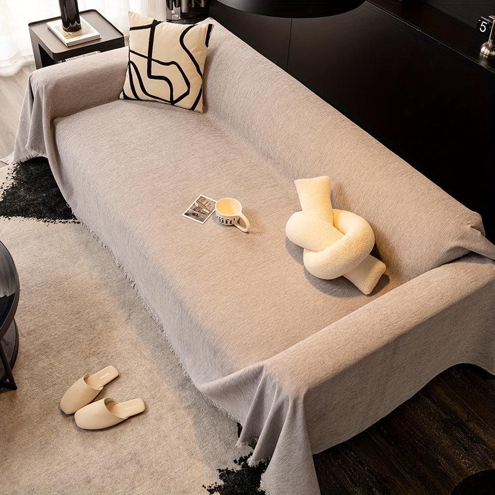 Luxurious Waterproof Sofa Cover with Tassels - topspet