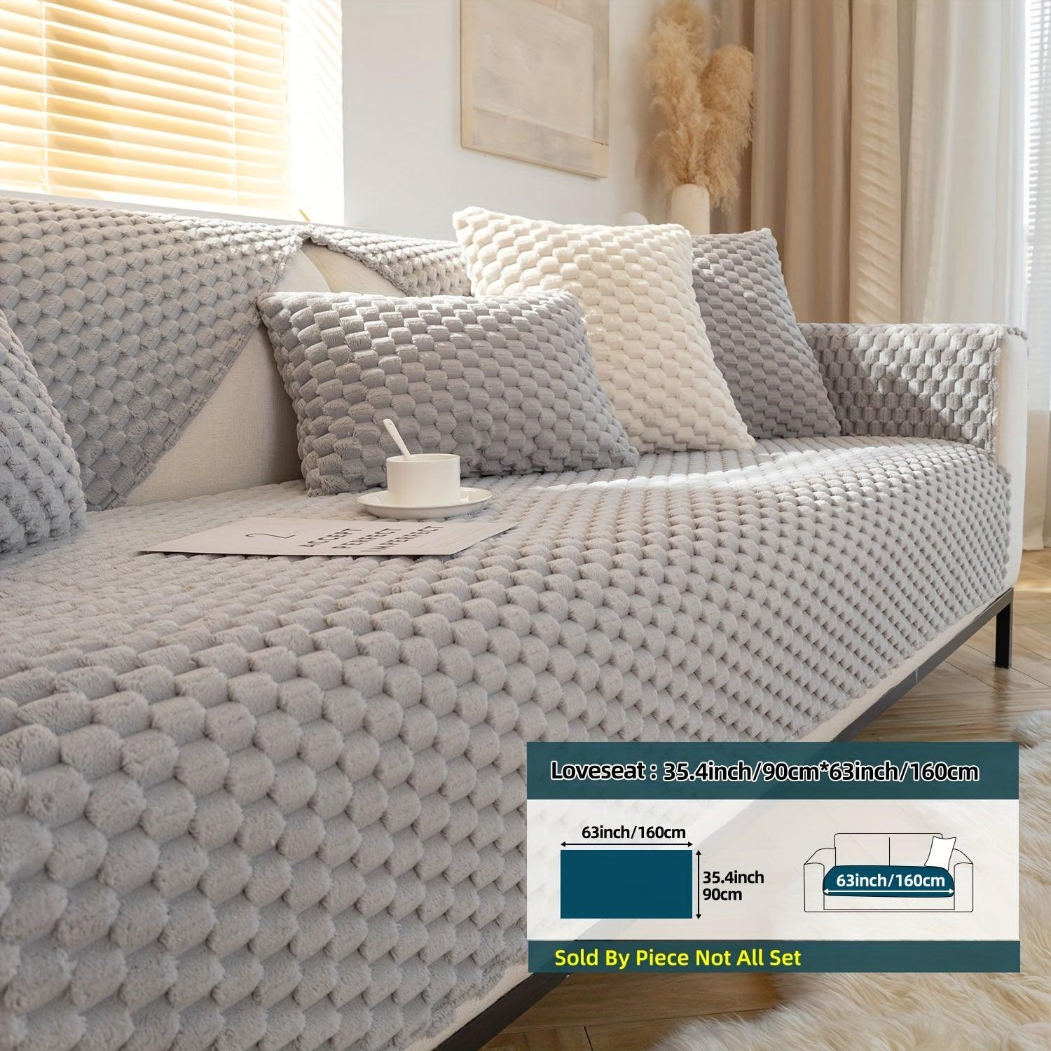 Plush Nordic Sofa Slipcover - topspet