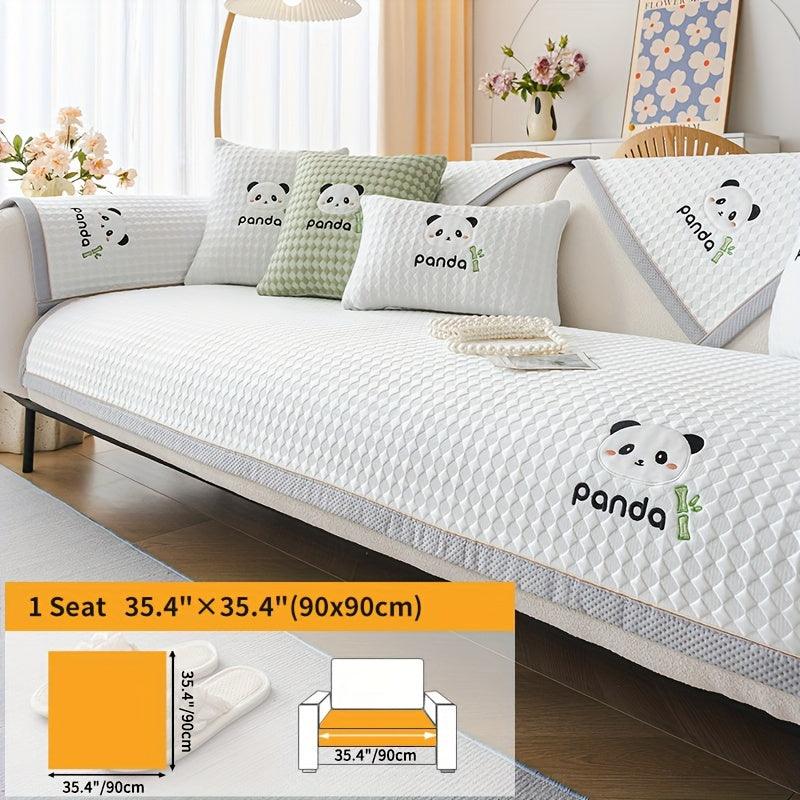Panda Pattern Non-Slip Sofa Cover - topspet