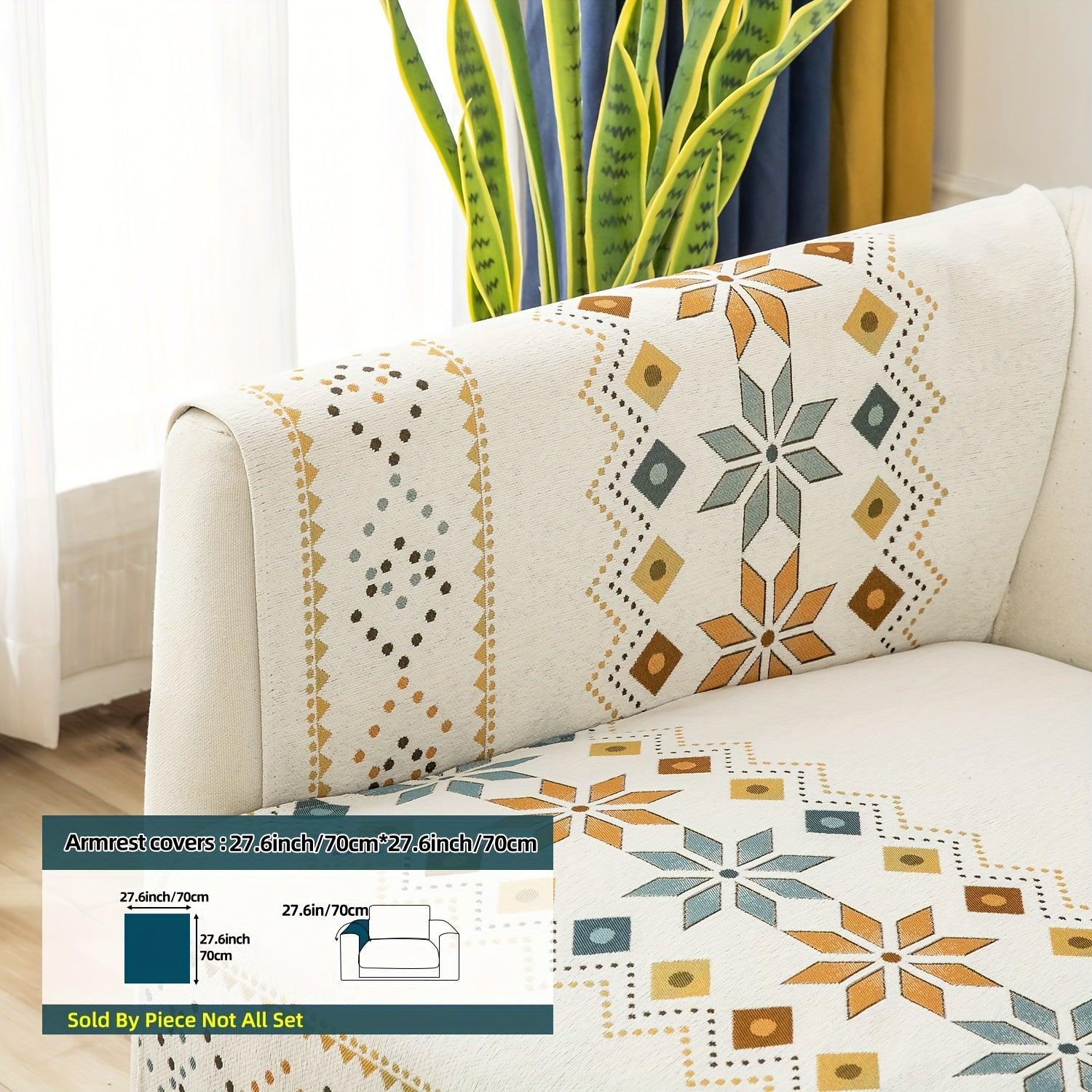 Stylish Bohemian Chenille Sofa Slipcover - topspet