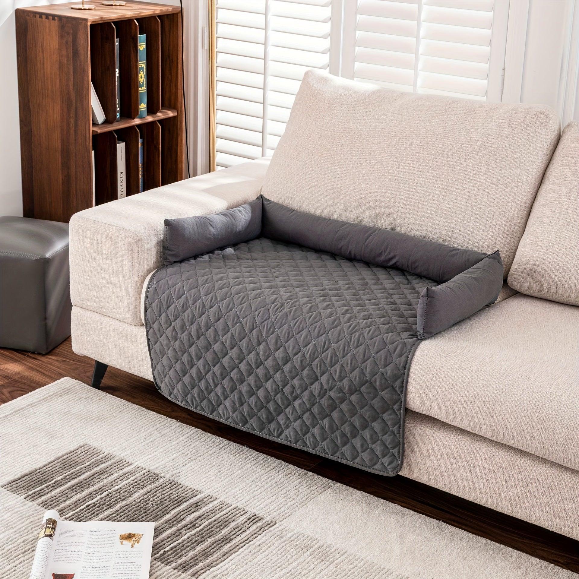 Fluffy Calming Dog Bed Sofa Protector Pet Mat - topspet