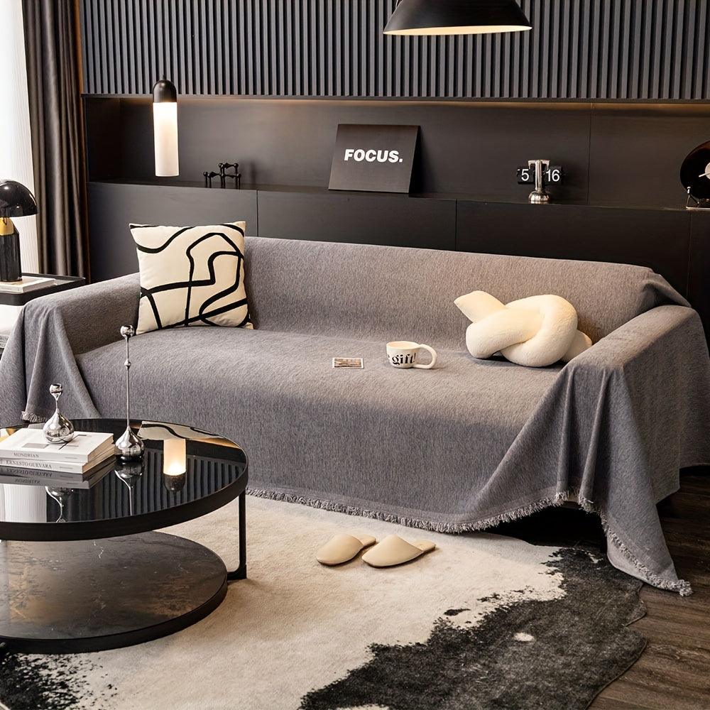 Luxurious Waterproof Sofa Cover with Tassels - topspet
