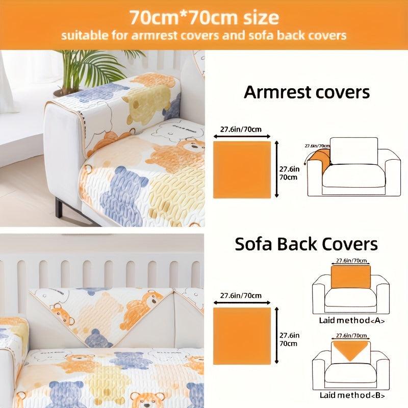 Bohemian Chic Ice Silk Sofa Cover - Non-Slip, Pet-Friendly Couch Protector for Living Room - topspet