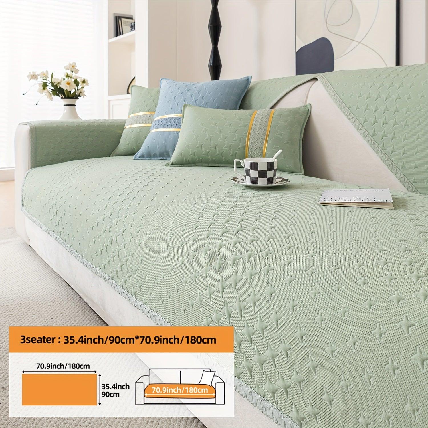 Summer Cooling Silk Non-slip Sofa Cove - topspet