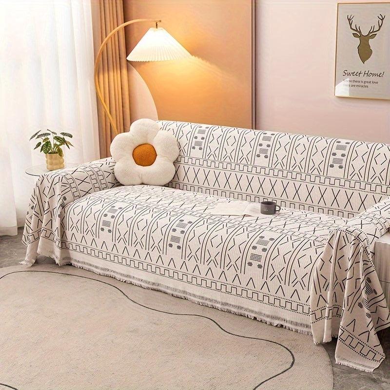 Plush Sofa Throw Cover - topspet