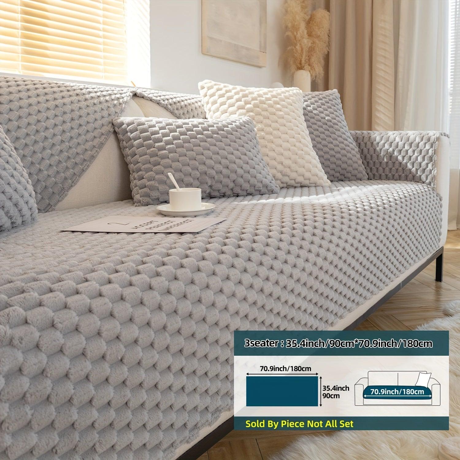 Plush Nordic Sofa Slipcover - topspet