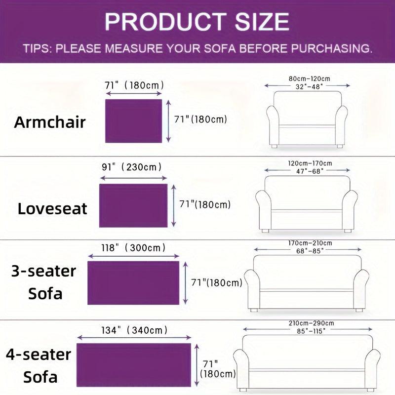 Soft & Cozy Chenille Reversible Sofa Cover Blanket - Double-Sided Retro Design - topspet