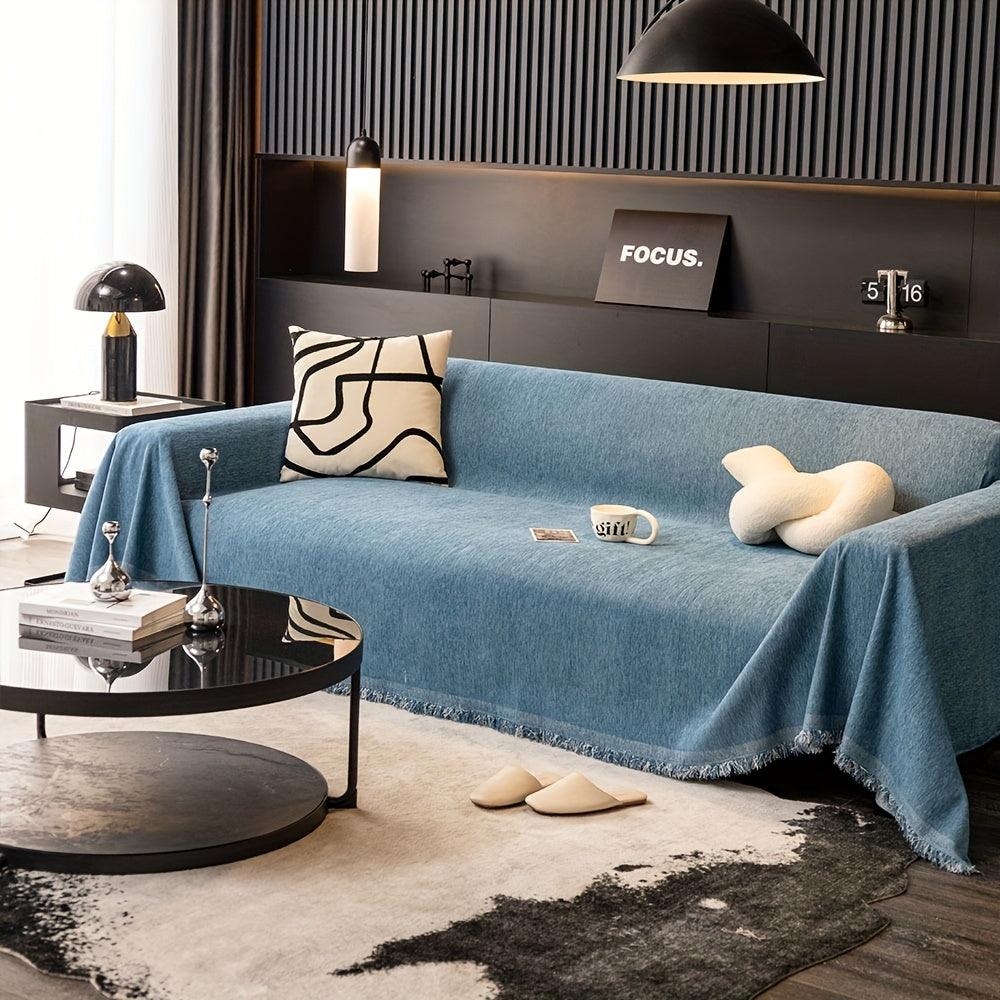 Luxurious Waterproof Sofa Cover with Tassels - topspet