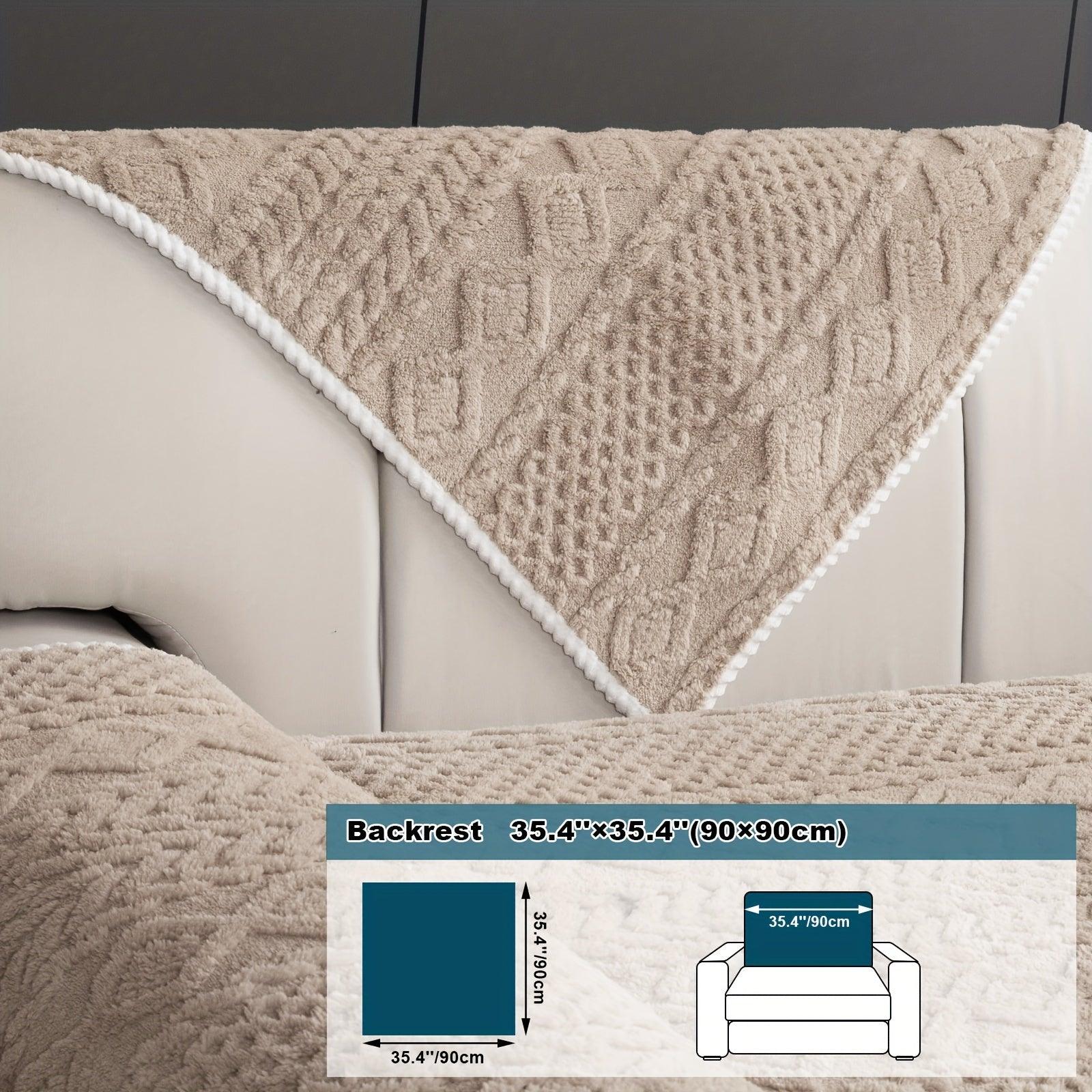 Sofa Slipcover, Pet Dog Friendly, Sofa Cover, Fuzzy Non Slip Sofa Slipcover, Breathable Sofa Slipcover - topspet