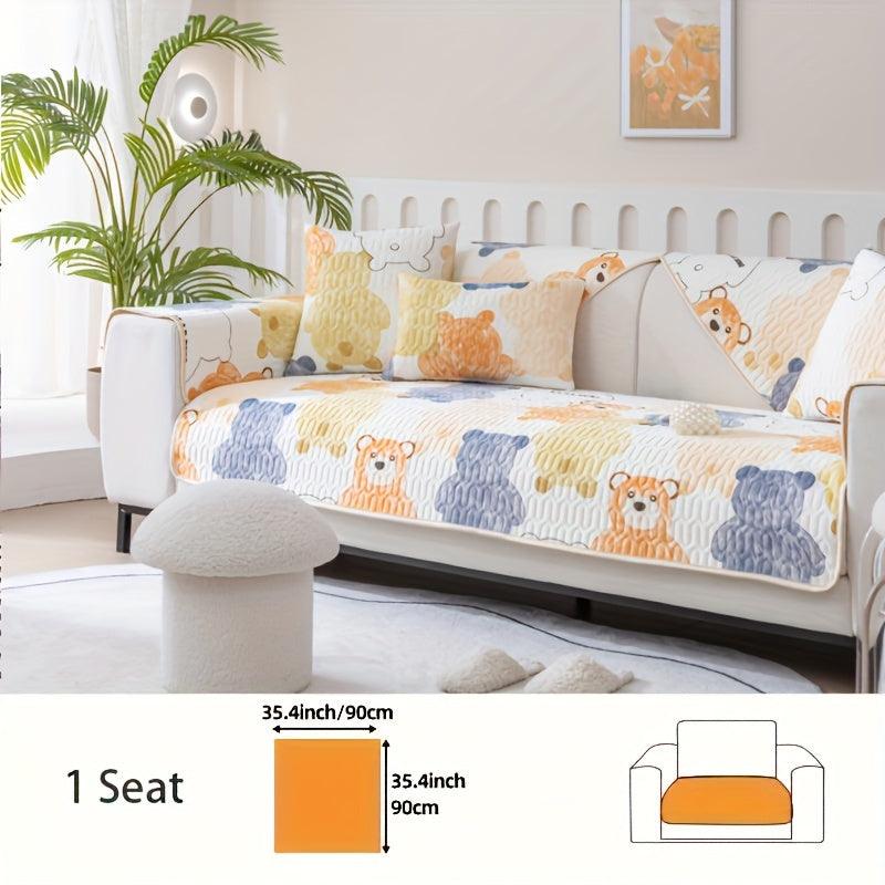 Bohemian Chic Ice Silk Sofa Cover - Non-Slip, Pet-Friendly Couch Protector for Living Room - topspet