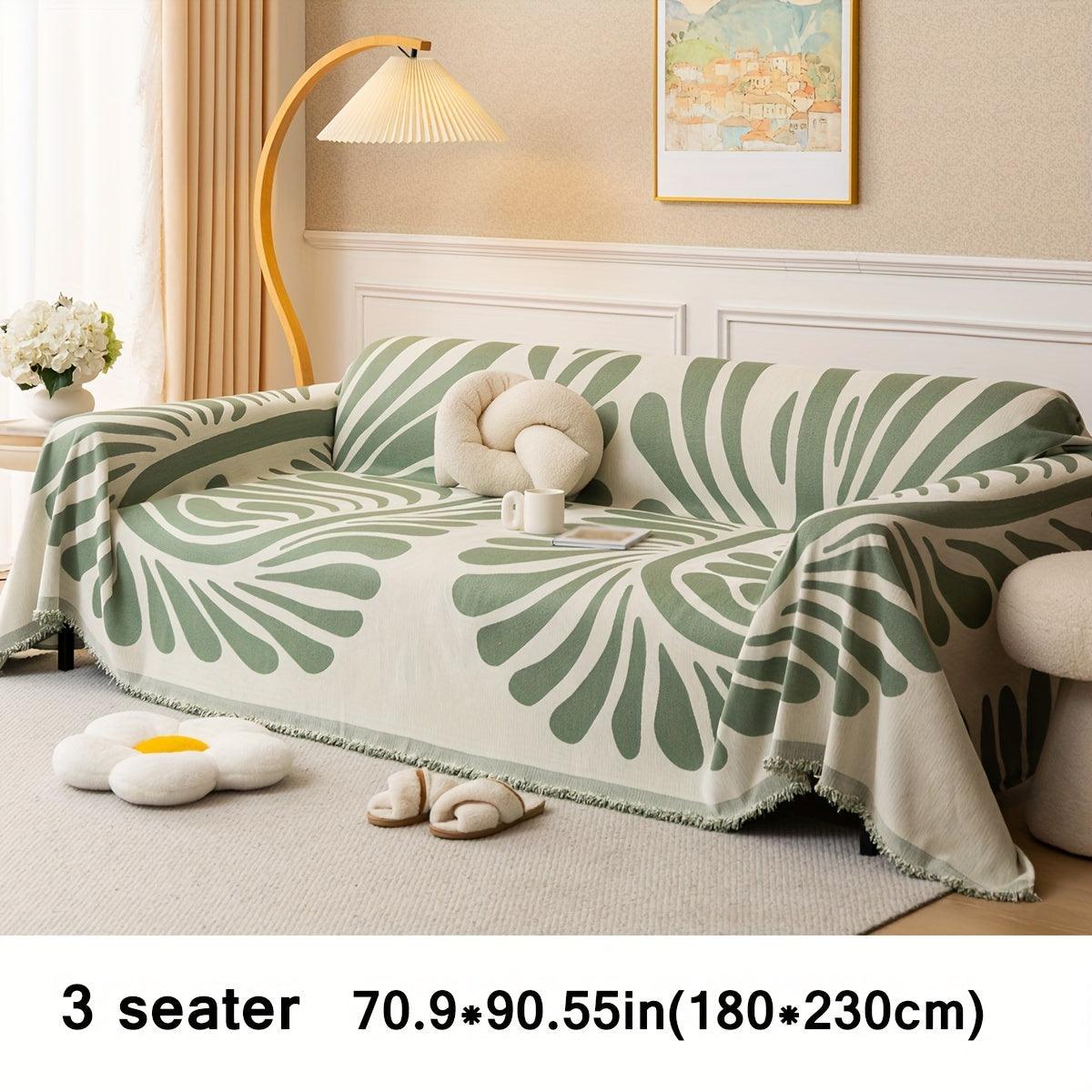 Versatile Chenille Sofa Cover - Pet-Friendly, Machine Washable Couch Protector for All Seasons - Fits Single to Four-Seater Sofas - topspet