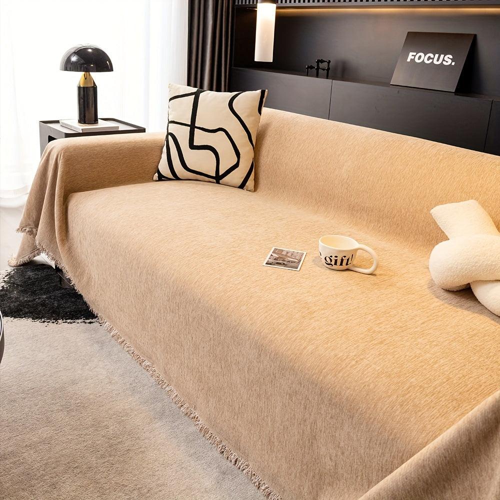 Luxurious Waterproof Sofa Cover with Tassels - topspet