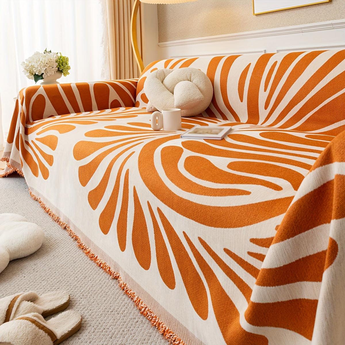 Versatile Chenille Sofa Cover - Pet-Friendly, Machine Washable Couch Protector for All Seasons - Fits Single to Four-Seater Sofas - topspet