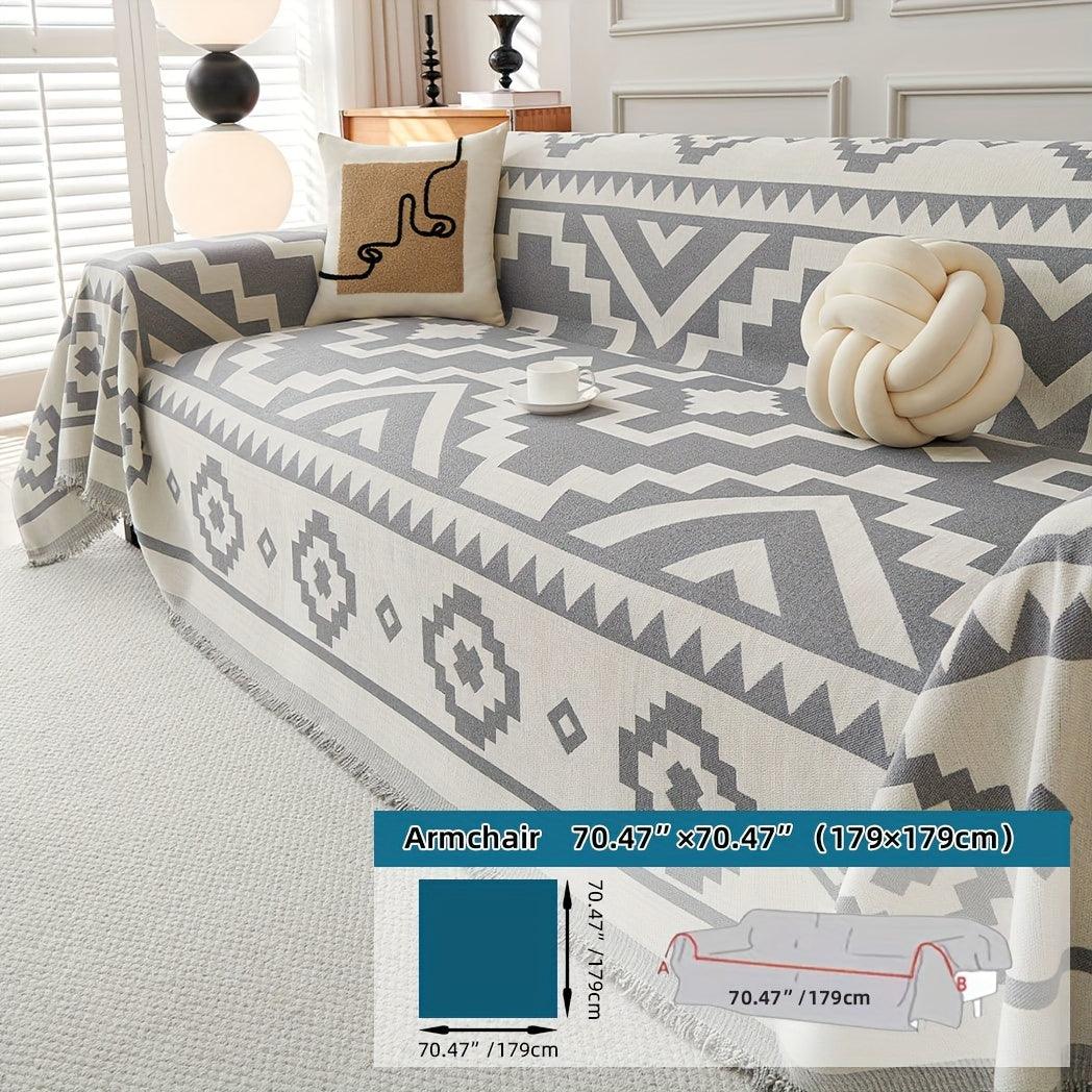 Boho-Chic All-Season Sofa Cover - topspet