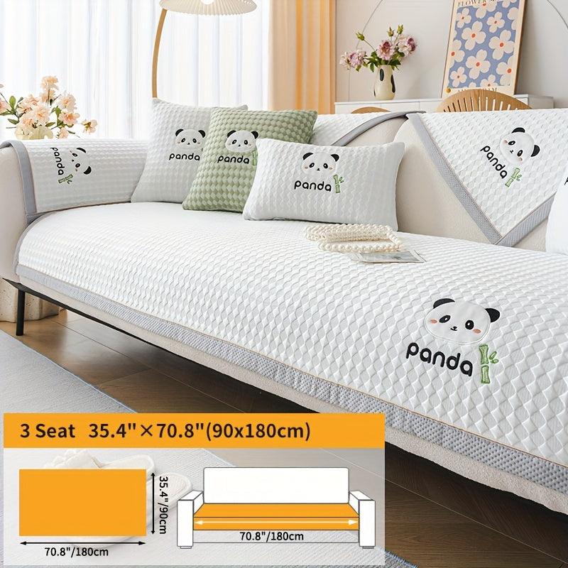 Panda Pattern Non-Slip Sofa Cover - topspet
