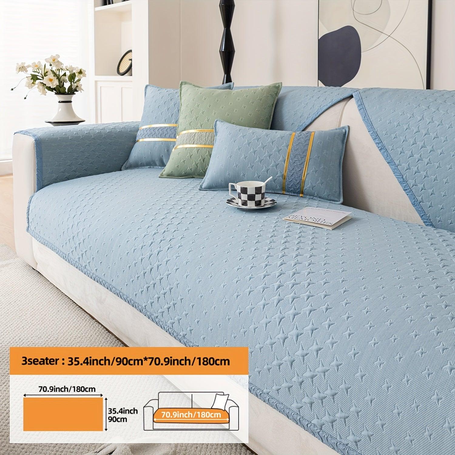 Summer Cooling Silk Non-slip Sofa Cove - topspet