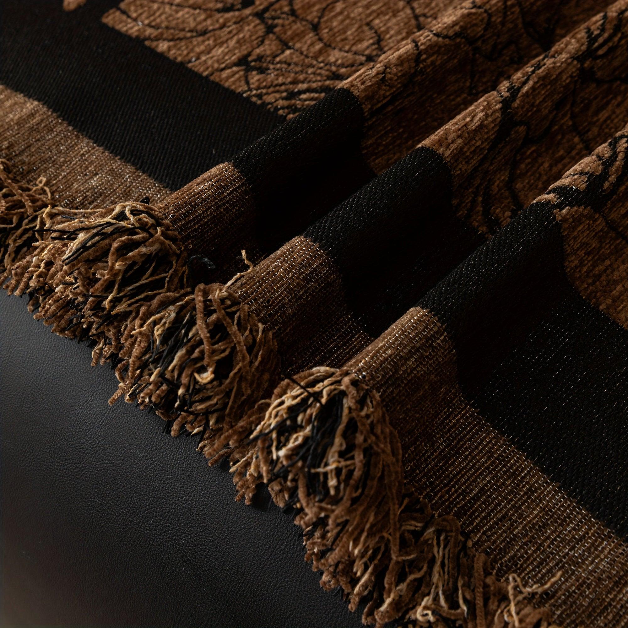 Boho Style Sofa Throw Covers with Tassel Embellishment - topspet
