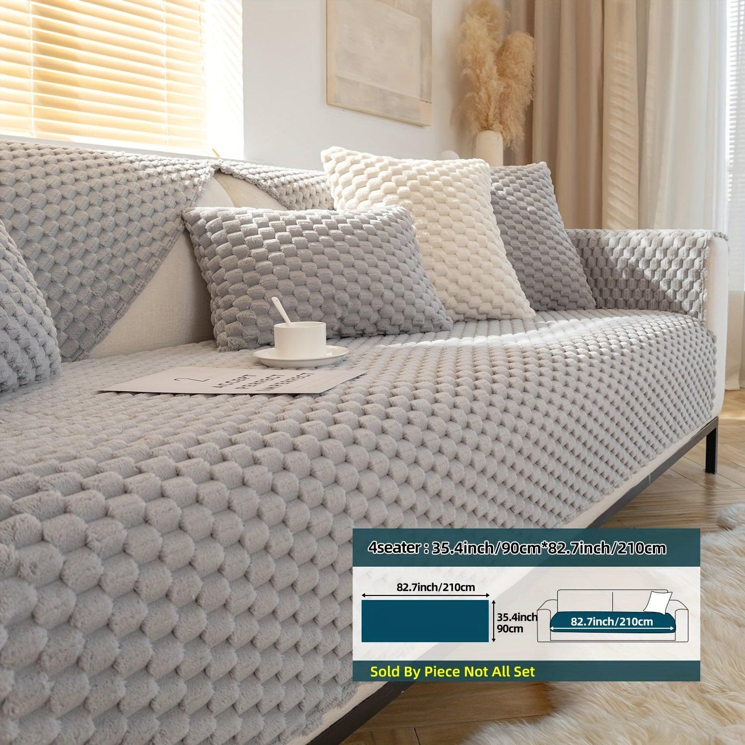 Plush Nordic Sofa Slipcover - topspet