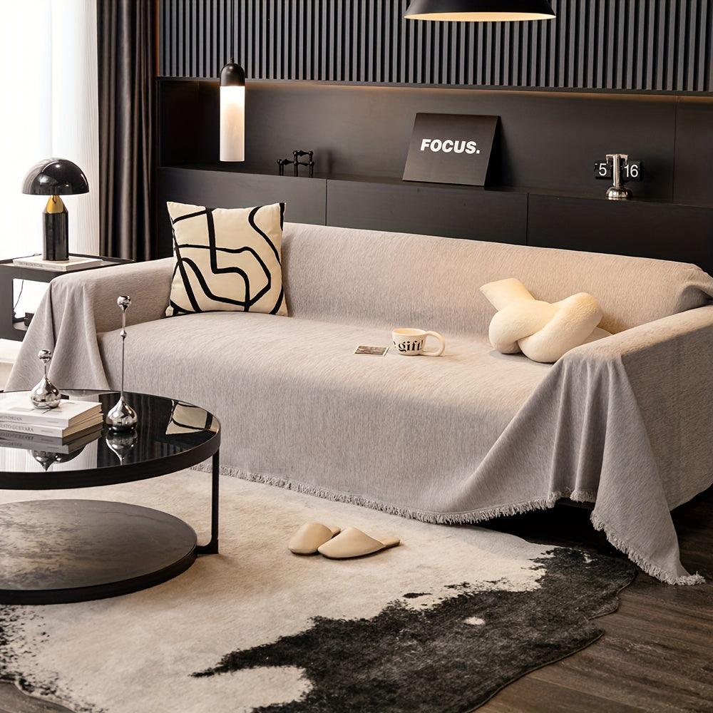 Luxurious Waterproof Sofa Cover with Tassels - topspet