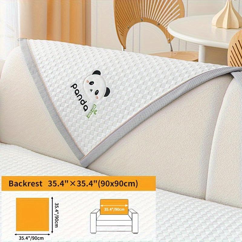 Panda Pattern Non-Slip Sofa Cover - topspet