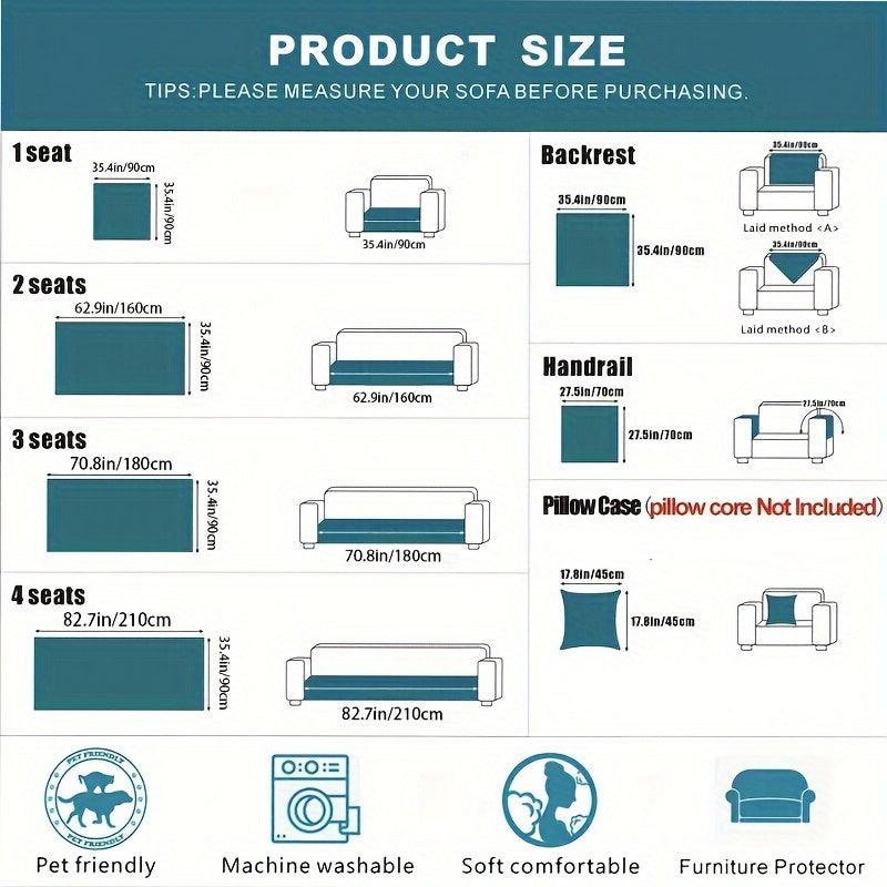 Bohemian Chic Ice Silk Sofa Cover - Non-Slip, Pet-Friendly Couch Protector for Living Room - topspet