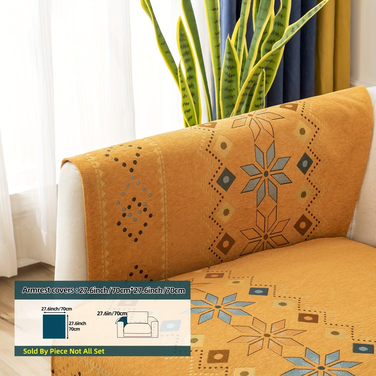 Stylish Bohemian Chenille Sofa Slipcover - topspet