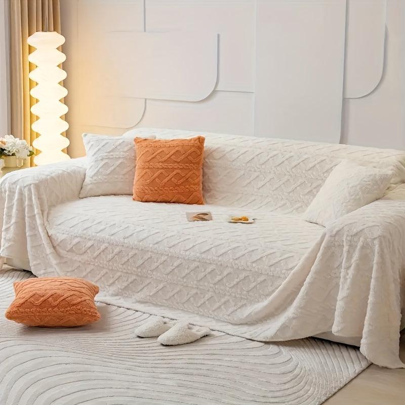 Stylish Geometric Pattern Sofa Slipcover - Non-Slip - topspet