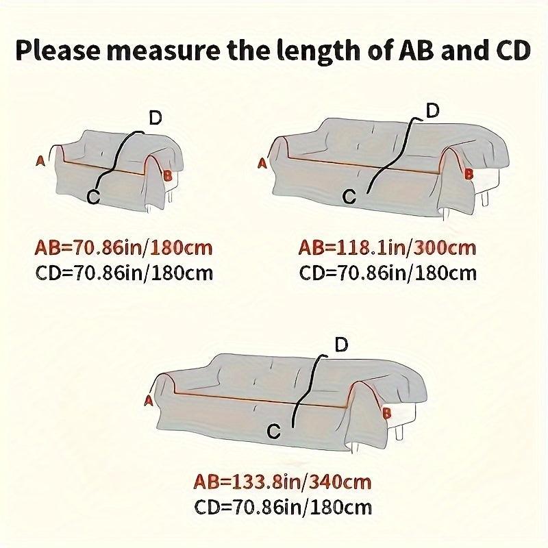 Boho Couch Cover Ultra Soft 2-3 Cushion Couch Sofa Cove - topspet