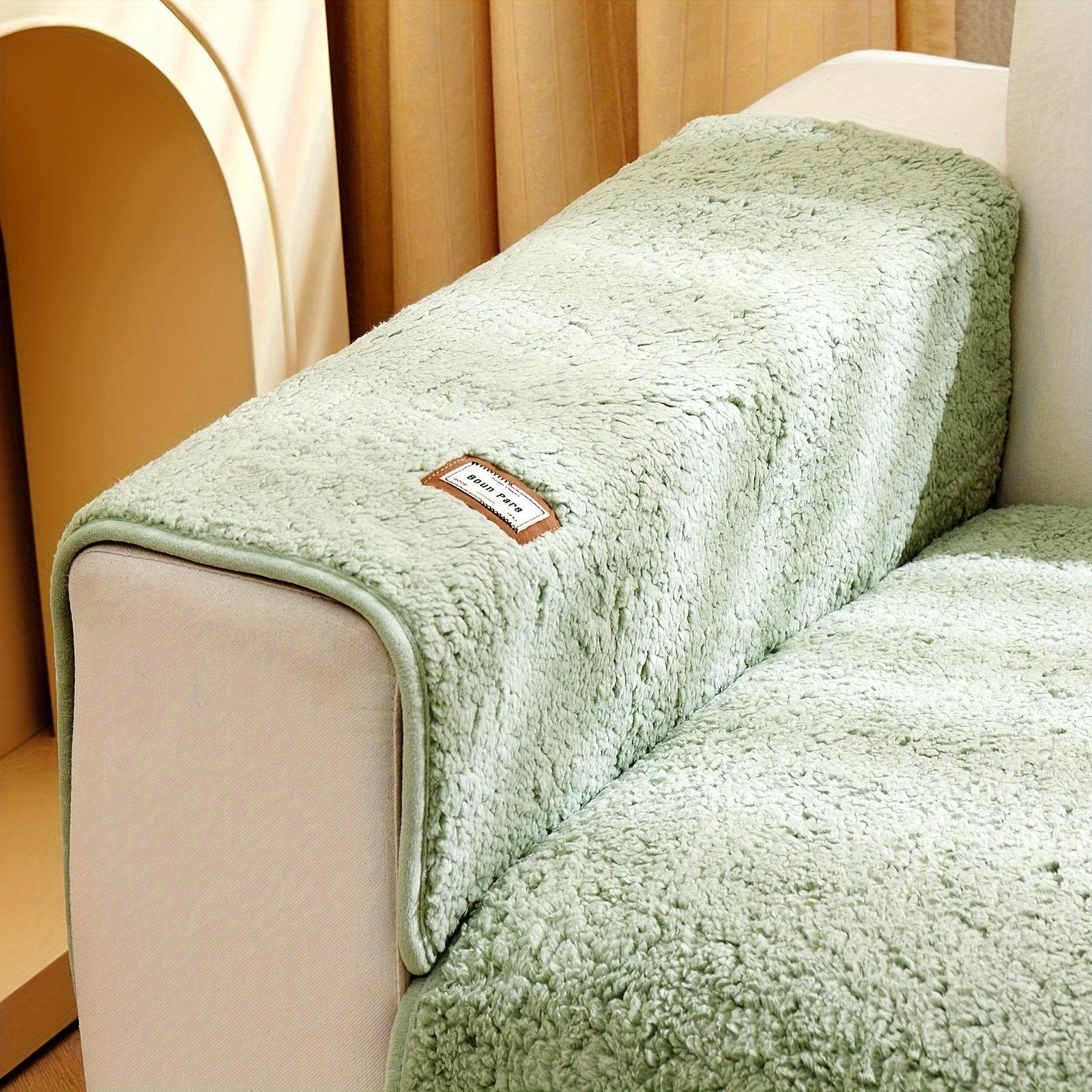 Plush Sherpa Sofa Cover - topspet