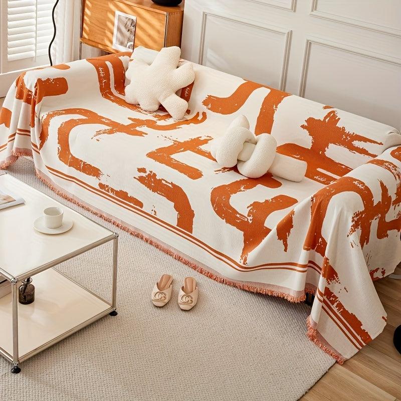 Boho Couch Cover Ultra Soft 2-3 Cushion Couch Sofa Cove - topspet