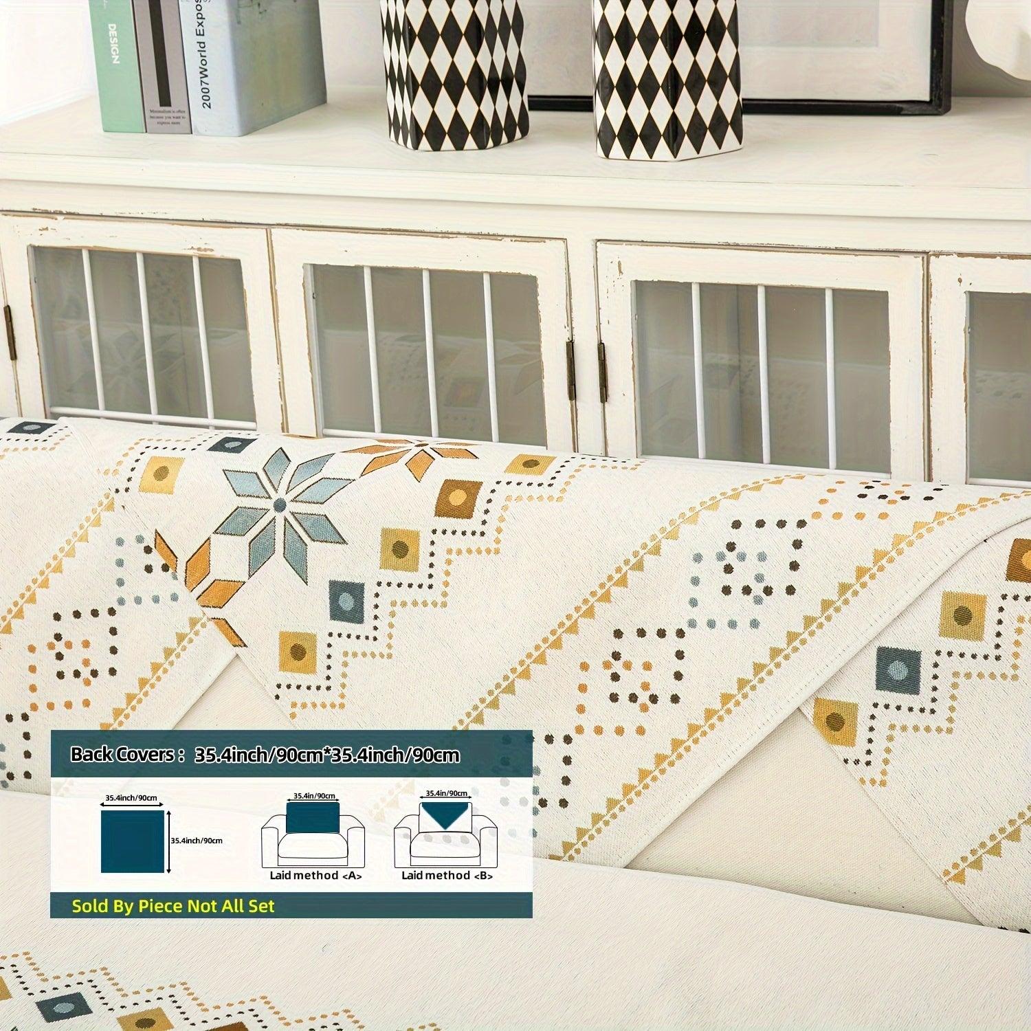 Stylish Bohemian Chenille Sofa Slipcover - topspet