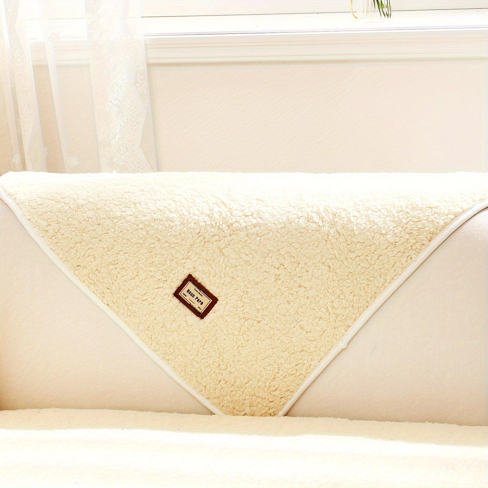 Plush Sherpa Sofa Cover - topspet