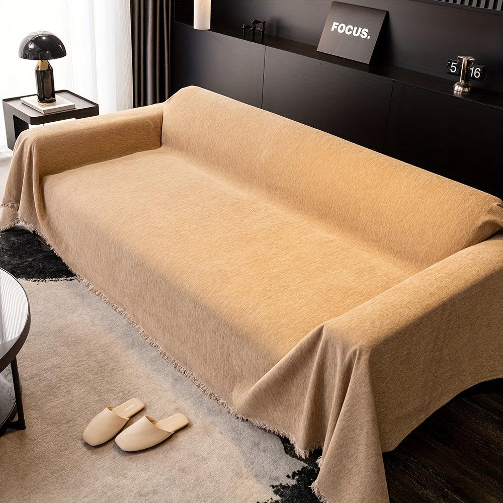 Luxurious Waterproof Sofa Cover with Tassels - topspet