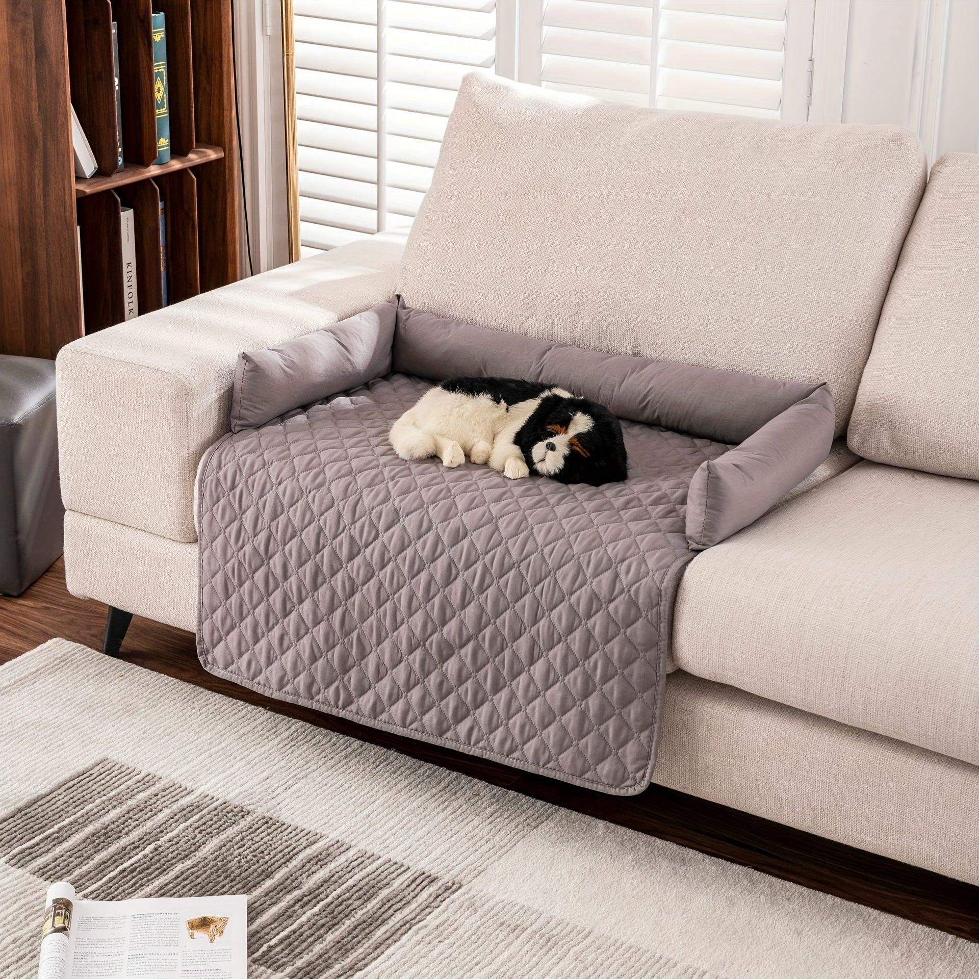 Fluffy Calming Dog Bed Sofa Protector Pet Mat - topspet
