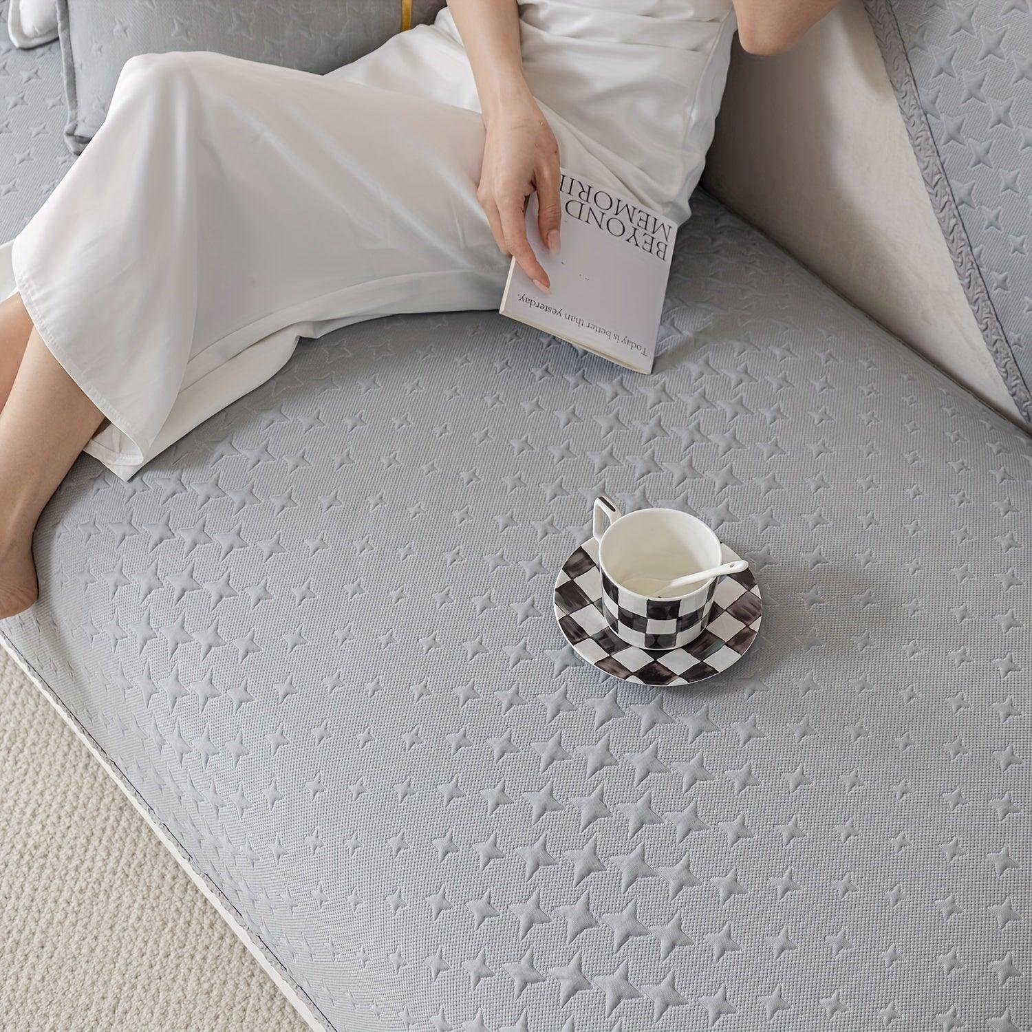 Summer Cooling Silk Non-slip Sofa Cove - topspet