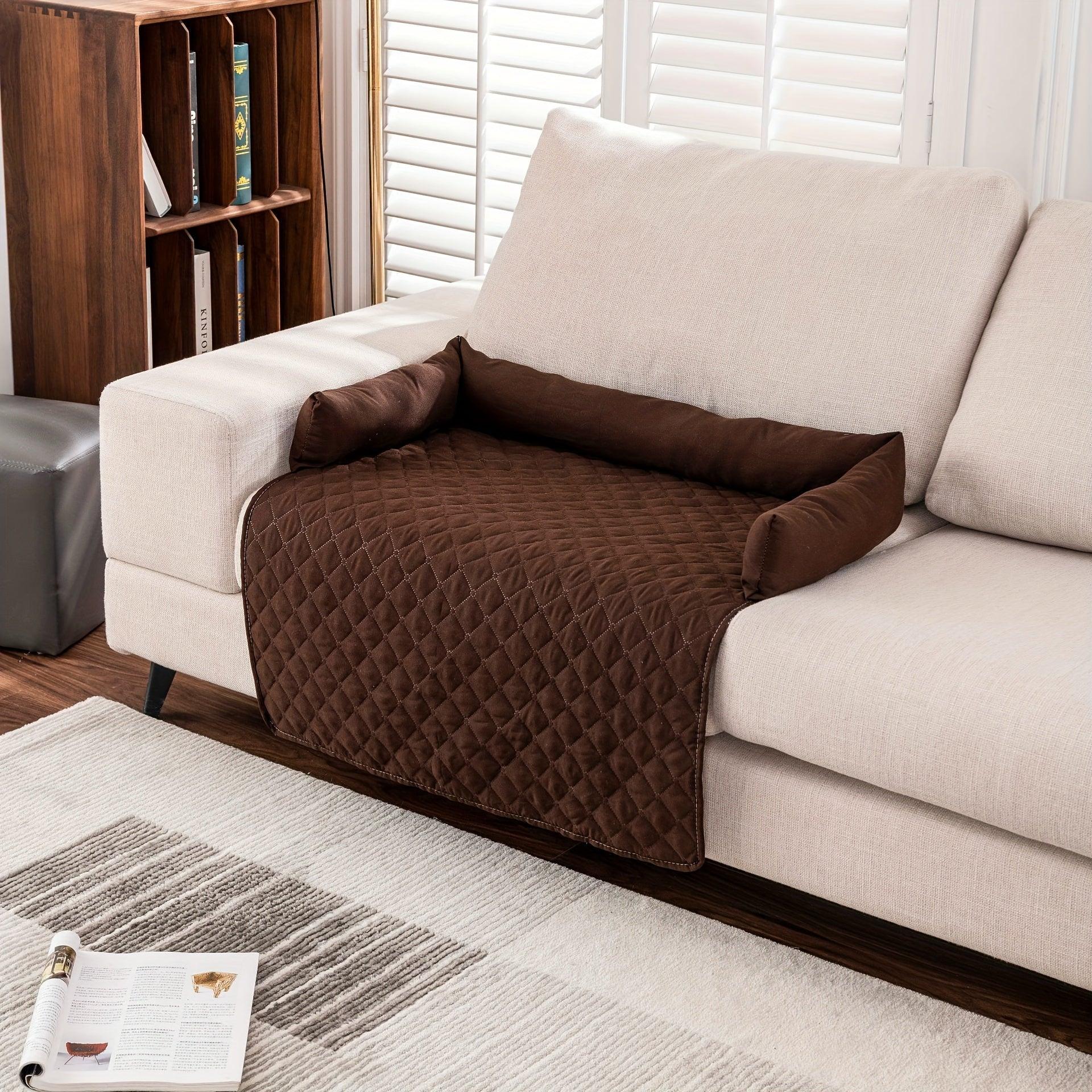 Fluffy Calming Dog Bed Sofa Protector Pet Mat - topspet