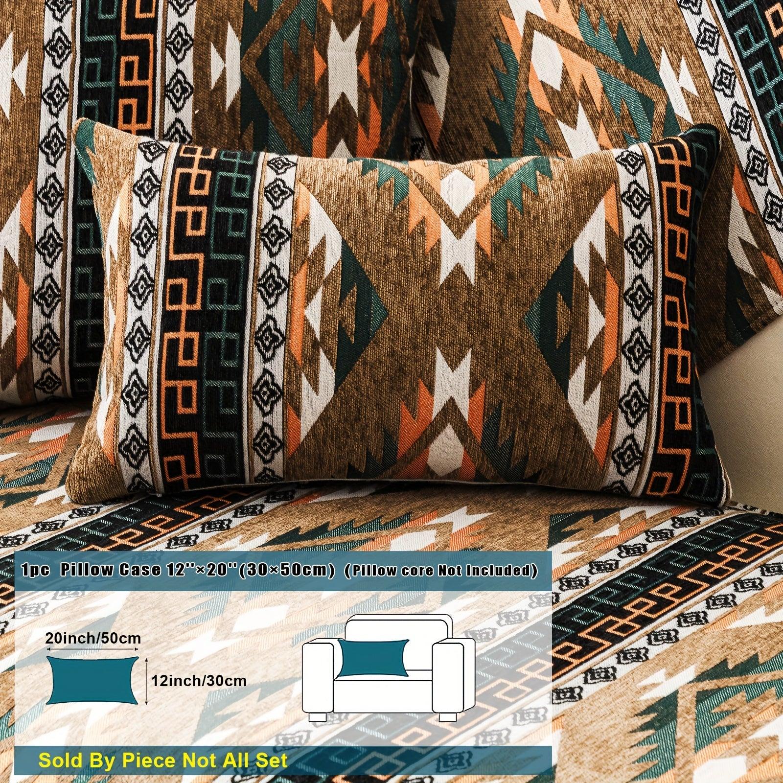 Boho Chic Sofa Slipcover, Snow Chenille Fabric, - topspet
