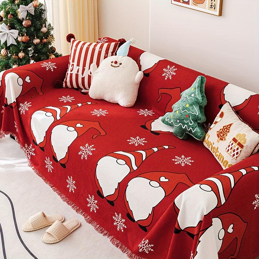 Protective Seat Cover, Christmas Chenille Couch Cove - topspet